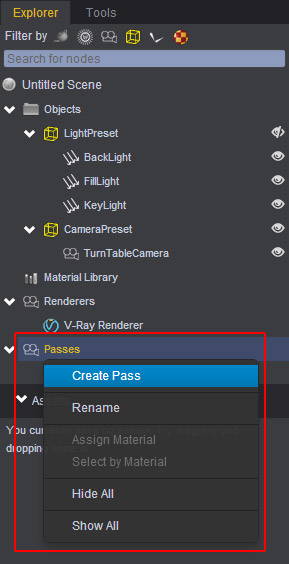 Create Pass in Explorer