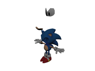 Classic Sonic 3D model 