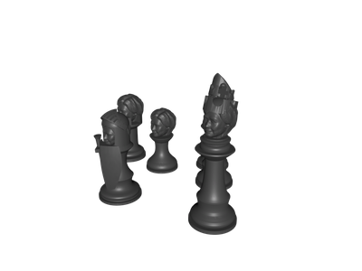 Xadrez grátis 3D Modelos obj - .obj baixar - Free3D