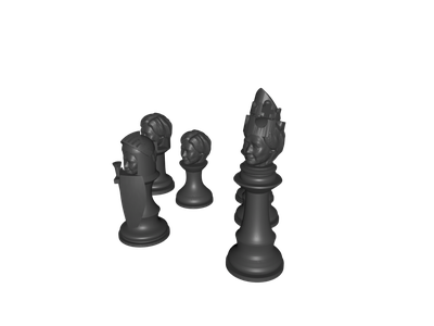 Chess Board - 3D Model by brumazzi