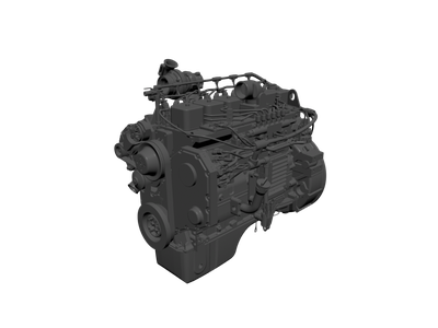 Car engine, Free 3D model