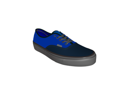 Vans shoes hot sale 3d model