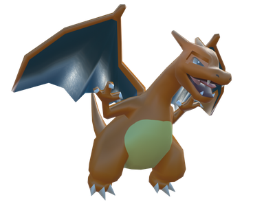 3DS - Pokémon Super Mystery Dungeon - #006 Mega Charizard X/Y - The Models  Resource