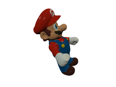 Super Mario free 3d model - download obj file