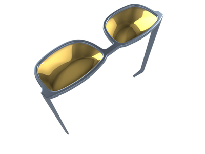 Gafas redondas Modelo 3D $9 - .unknown .blend .fbx .obj - Free3D