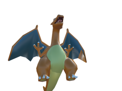 3DS - Pokémon Super Mystery Dungeon - #006 Mega Charizard X/Y - The Models  Resource