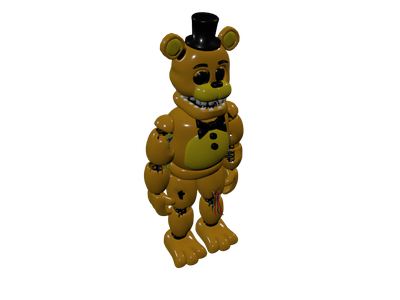 Golden 3d Models For Free Download Free 3d Clara Io - golden freddy 603 roblox