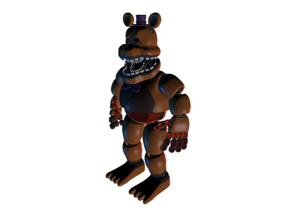 AI Art LoRA Model: Nightmare Fredbear FNAF Character LoRA V1.0