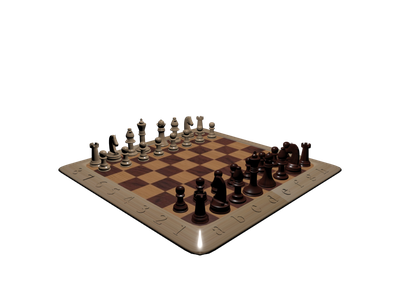 Playing Wooden Chess - Free 3D Model by Namora2003