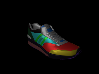 Adidas shoes shop 3d model library