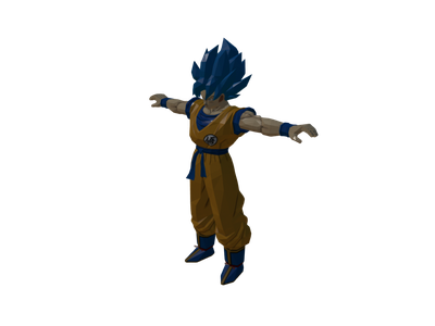 Goku Kamehameha 3D model