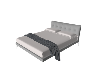 Free 3D Models DCLII, Bed