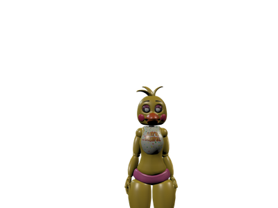 Download Modelwithered Chica - Fnaf 2 Withered Chica Jumpscare PNG