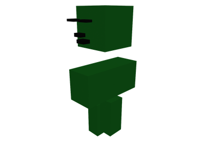 Minecraft Creeper ~ 3D Model ~ Download #90658376