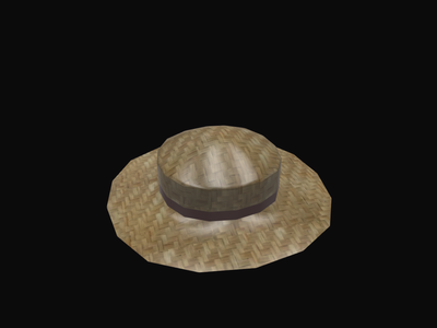 Straw Hat 3d Models For Free Download Free 3d Clara Io - roblox farmer hat