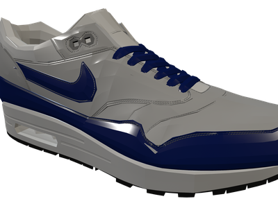 Nike sneakers 3d model best sale