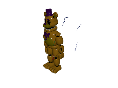 Five Nights at Freddy's Nightmare graph Drawing, fred bear c4d