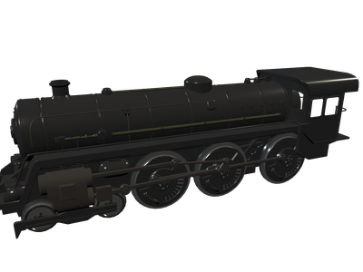 free lady train 3d model